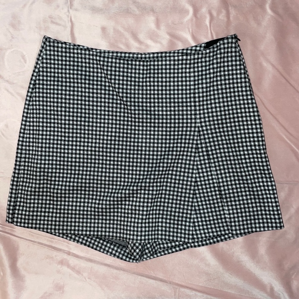 Cabi Tee Time Gingham Print Skort